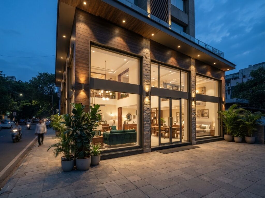 Modern Furniture Showroom Exteri - OrgoWood Furniture