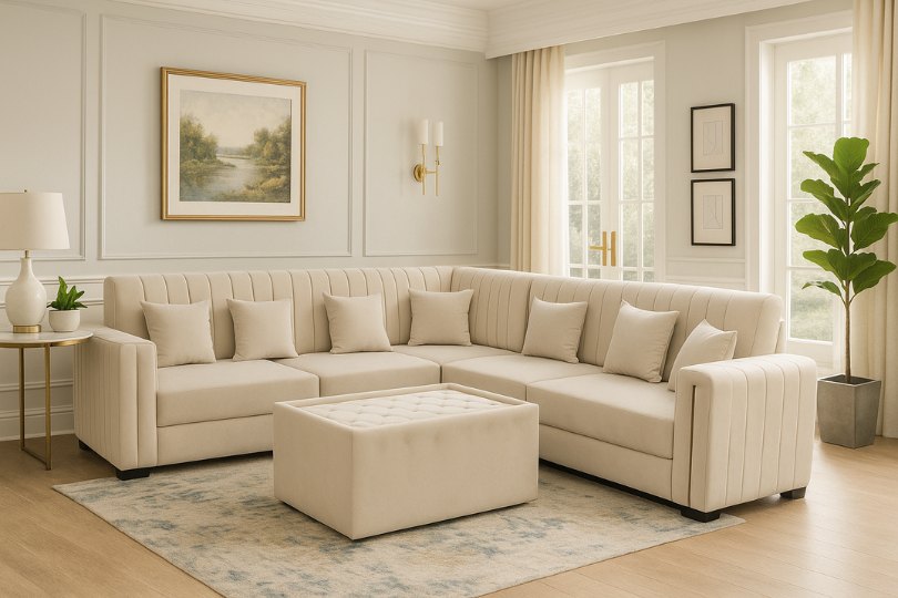 Modern fabric sofa